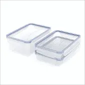 Rotho Clic & Lock 3er-Set Frischhaltedosen - 2x 1l & 1x 2l Vorratsdosen