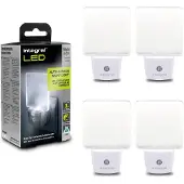 Integral LED Steckdosen-Nachtlicht mit Dämmerungssensor | Automatisches Ein-/Aus