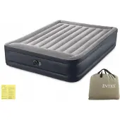 Intex Deluxe Pillow Rest Raised Doppelmatratze 152x203x42cm mit Pumpe