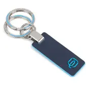 Piquadro Schlüsselanhänger Blue Square Two-Ring Keychain Blu Notte