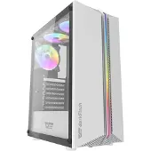 Darkflash DK151, Midi Tower, PC, Weiß, ATX, ITX, micro ATX, ABS, Gehärtetes Glas, 16 cm