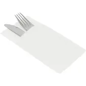 Monouso - Besteckservietten Airlaid 40x40cm Weiß (60 Stück)