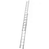 Krause Schiebeleiter Stabilo silber 2x 18 Stufen, H: 525,0 cm