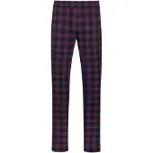 Mey Hose lang Serie Lumber Grid Yacht Blue | Größe M