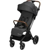 Bebeconfort Indra, Kinderwagen, 0–4 Jahre (22 kg), Schnell automatisch klappbarer Kinderwagen, Integr. Federung, Klein zusammenklappbar, Flache Liegeposition, Mit Autositz kompatibel, Mineral Graphite