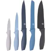 MasterChef Messer Set, Messerset mit 5 Scharfes Küchenmesser, Blau