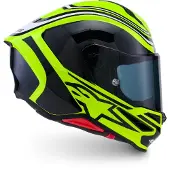 Alpinestars Supertech R7 Zeal Helm, gelb/schwarz/weiß, XS