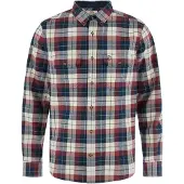 Fjall Raven - Dickes Hemd aus Bio-Baumwolle – Herren – Singi Heavy Flannel Shirt - Singi Heavy Flannel Shirt M Dark Navy Maroon für Herren aus