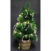 BURI 24x Lichterketten 1m 20 Lampen Beleuchtung Weihnachten Christbaumschmuck Tannen