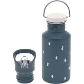 Lassig Edelstahl Kinder Trinkflasche 500 ml - Happy Prints, Dunkelblau