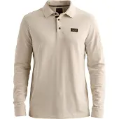 PME Legend American Classic Langarm - Longsleeve Poloshirt Bone White - L