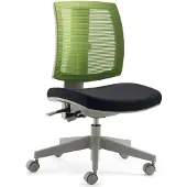 Mayer Sitzmöbel Bürostuhl MAYER SITZMÖBEL, schwarz (schwarz, grün, grau, grün), B:59cm H:97cm T:59cm, Stühle, Bürostuhl, "myFLEXO"