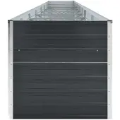 vidaXL Garten-Hochbeet Verzinkter Stahl 600x80x45 cm Anthrazit