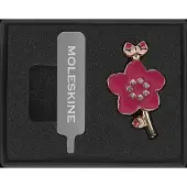 Sonstige Verlage Moleskine Kristallpin Sakura Miniatur Anstecknadel mit goldenem Zweigmotiv