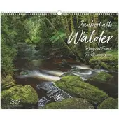 Sonstige Verlage Wandkalender Zauberhafte Wälder 2027, 52x42,5 cm, Spiralbindung, übersichtliches Kalendarium