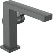 Hansgrohe Tecturis E Fine Einhebel-Waschtischmischer 110, Ausladung 155mm, ohne Ablaufgarnitur, CoolStart, EcoSmart+, 73021340, Farbe: Brushed Black Chrome