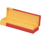 Rhodia Rhodiarama Stiftebox aus Kunstleder, 21x5,5x3cm - Mohnrot 319783C
