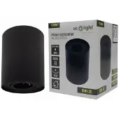 Eco-Light Deckenleuchte, punktförmig, verstellbar, SCHWARZ, rund, 12 cm, Ecolight
