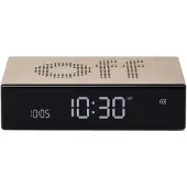 Lexon LR152D Digitalwecker Flip Premium Wecker Goldfarben
