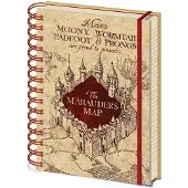 Pyramid Notebook A5 Wiro Harry Potter The Marauders Map A5