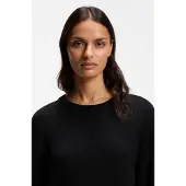 BOSS Strickkleid "Ferinea Premium Damenmode" aus Schurwoll-Mix, Relaxed Fit