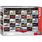Eurographics Corvette Evolution 1000pcs, 1000 Stück(e), Fahrzeuge