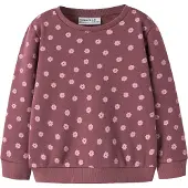 Name it Sweatshirt "NMFDAVINA LS SWEAT FLEECE BRU NOOS", in klassischer Form und mit tollem Alloverprint