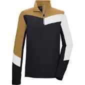 Killtec Langarmshirt "KSW 96 MN FLX SHRT" Mehrfarbiges Funktionsshirt, warm, Stretch, Kinnschutz.