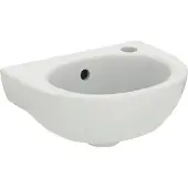 Ideal standard Eurovit Handwaschbecken 350mm, 1 Hahnloch rechts, mit Überlauf, Weiß, E871601