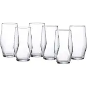 Ritzenhoff & Breker Longdrinkglas "Longdrinkgläser Salsa 370 ml 6er Set transparent", bunt (transparent), 6 tlg., Glas, Trinkgefäße, Longdrinkglas