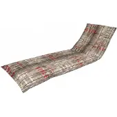 Madison C067 Rollliegenauflage Gartenliege 200x60x8cm grau gestreift
