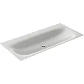 Keuco EDITION 11 ART Einbauwaschtisch aus Stahl-Emaille, 1206x4x493mm, mit 1 Hahnloch, 32590551201, Farbe: Manhattan