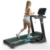 AsVIVA Laufband klappbar T16 Heimtrainer mit Bluetooth bis 18 km/h 18% Steigung bis 150kg für Zuhause