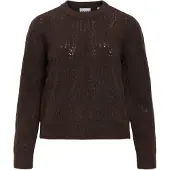 Object Damen Pullover & Cardigans Objarona L/s Re Knit Pullover - Bruin - Größe S