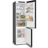 Bosch Serie 4 KGN39EXCF, 363 l, SN-T, 10 kg/24h, C, Fresh Zone Fach, Schwarz, Edelstahl