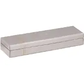 Rhodia Rhodiarama Stiftebox aus Kunstleder, 21x5,5x3cm - Silber 318871C