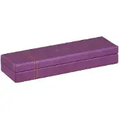 Rhodia 319780C, Hartschalenetui für Stifte, Kunstleder, Orange, Violett, Einfarbig, 210 mm, 55 mm