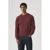 Levi's Levis Rundhalspullover "LIGHTWEIGHT HM SWEATER" Feingerippte Abschlüsse