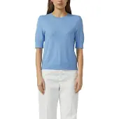 s.Oliver Strickpullover Halbarm-Strick mit Viskose