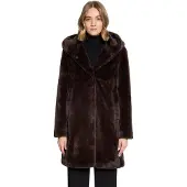 Betty Barclay Plüschjacke "Plüschjacke mit Kapuze", Damen, Gr. 36, braun (dunkelbraun), Obermaterial: 100% Polyester PES., Jacken Plüschjacke