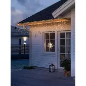 Konstsmide 2790-812, Leichte Dekorationskette, Weiß, Polyvinylchlorid (PVC), Kunststoff, Ambiente, IP44, LED