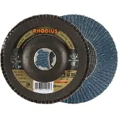 Rhodius 211393 LSZ F1 X-LOCK Fächerschleifscheibe Edelstahl, Stahl 10 St.
