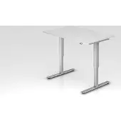Hjh OFFICE PRO XMST 12 S - Weiß 120 x 80 elektrisch höhenverstellbar