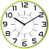 Unilux Wanduhr POP ULX - Ø 28 cm - Gehäuse: grün - Ziffernblatt: weiß