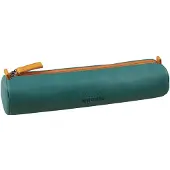 Rhodia Rhodiarama rundes Schlampermäppchen 21,5xØ5cm Kunstleder Pfaugrün 319006C