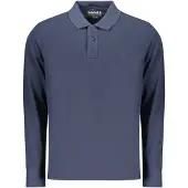 Timberland Elegantes Langarm-Poloshirt für Herren in Blau mit Stickerei
