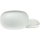 Luminarc Steakteller "Essteller Italien Party", weiß, B:24,5cm L:34cm, Glas, Speiseteller, Steakteller, Teller Set für 6 Personen, weiß, extra resistent, Opalglas