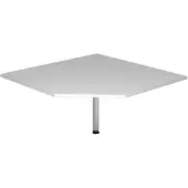 Hjh OFFICE PRO LT12 - Trapezplatte 120x120 Grau