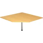 Hjh OFFICE PRO LT12 - Trapezplatte 120x120 Buche