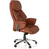 Hjh OFFICE PRADO Leder - Luxus Chefsessel Braun
